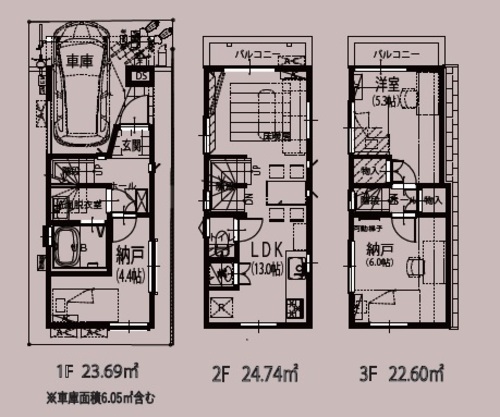 目黒区南３丁目　１棟