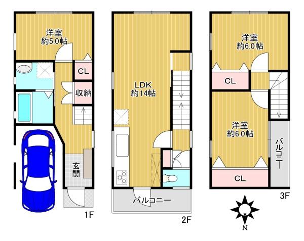 八尾市八尾木北５丁目・建物参考価格：1780万円