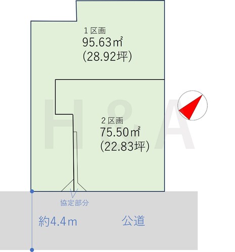 大田区中央１丁目　２区画